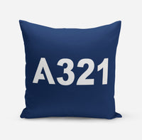 Thumbnail for A321 Flat Text Designed Pillows