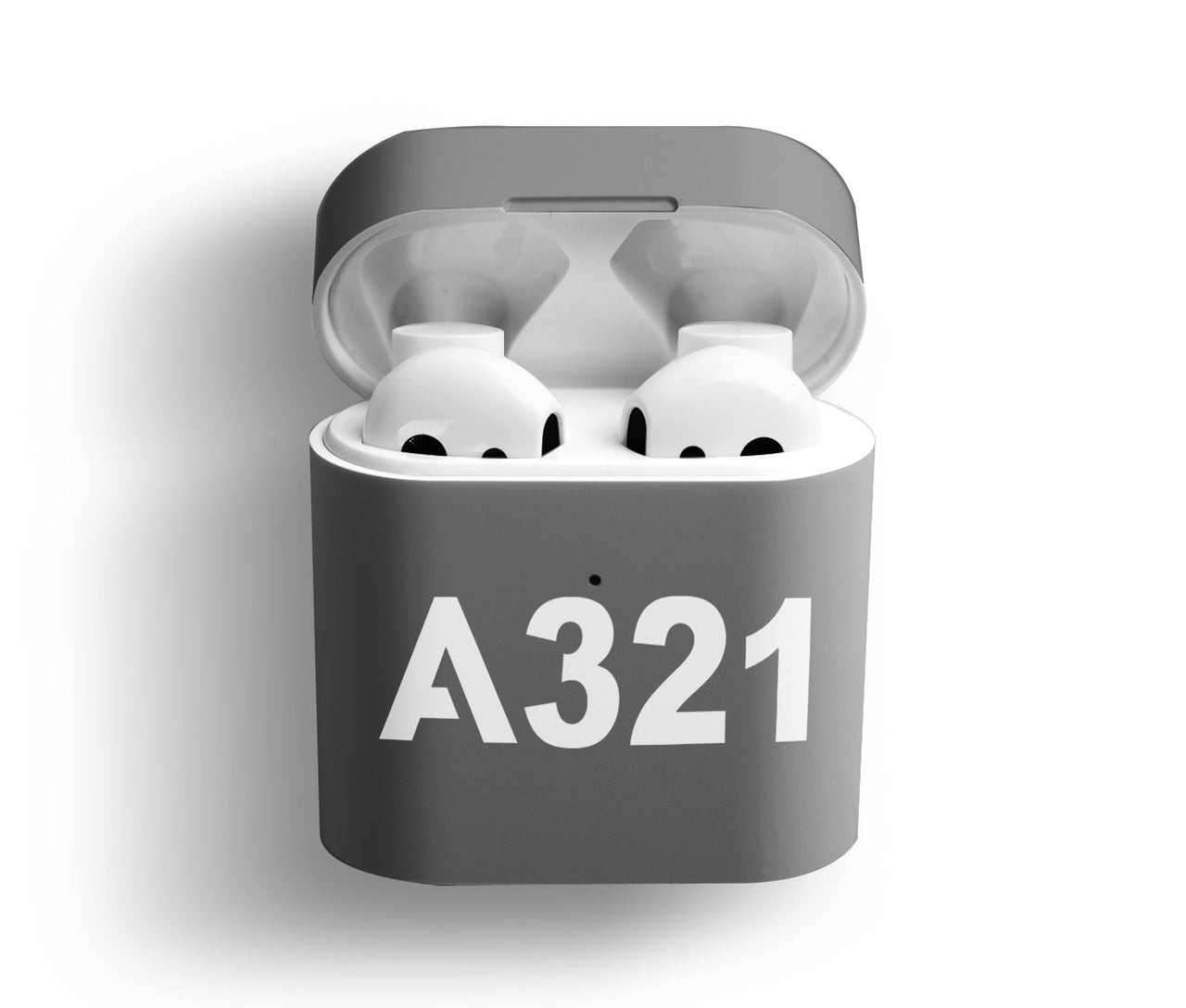 A321 Flat Text Designed AirPods  Cases