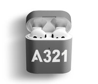 Thumbnail for A321 Flat Text Designed AirPods  Cases