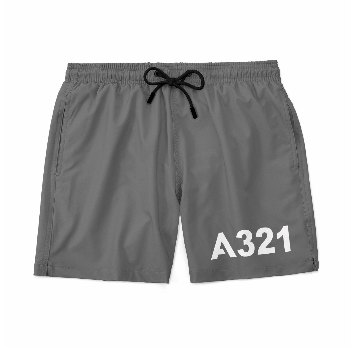 A321 Flat Text Designed Swim Trunks & Shorts