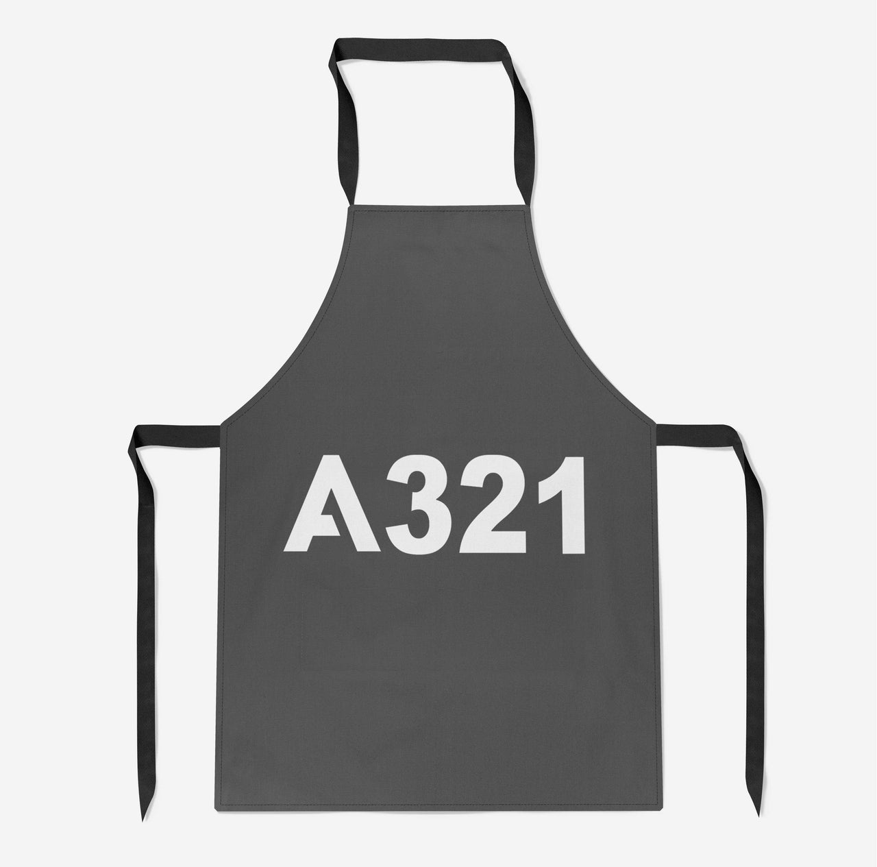 A321 Flat Text Designed Kitchen Aprons