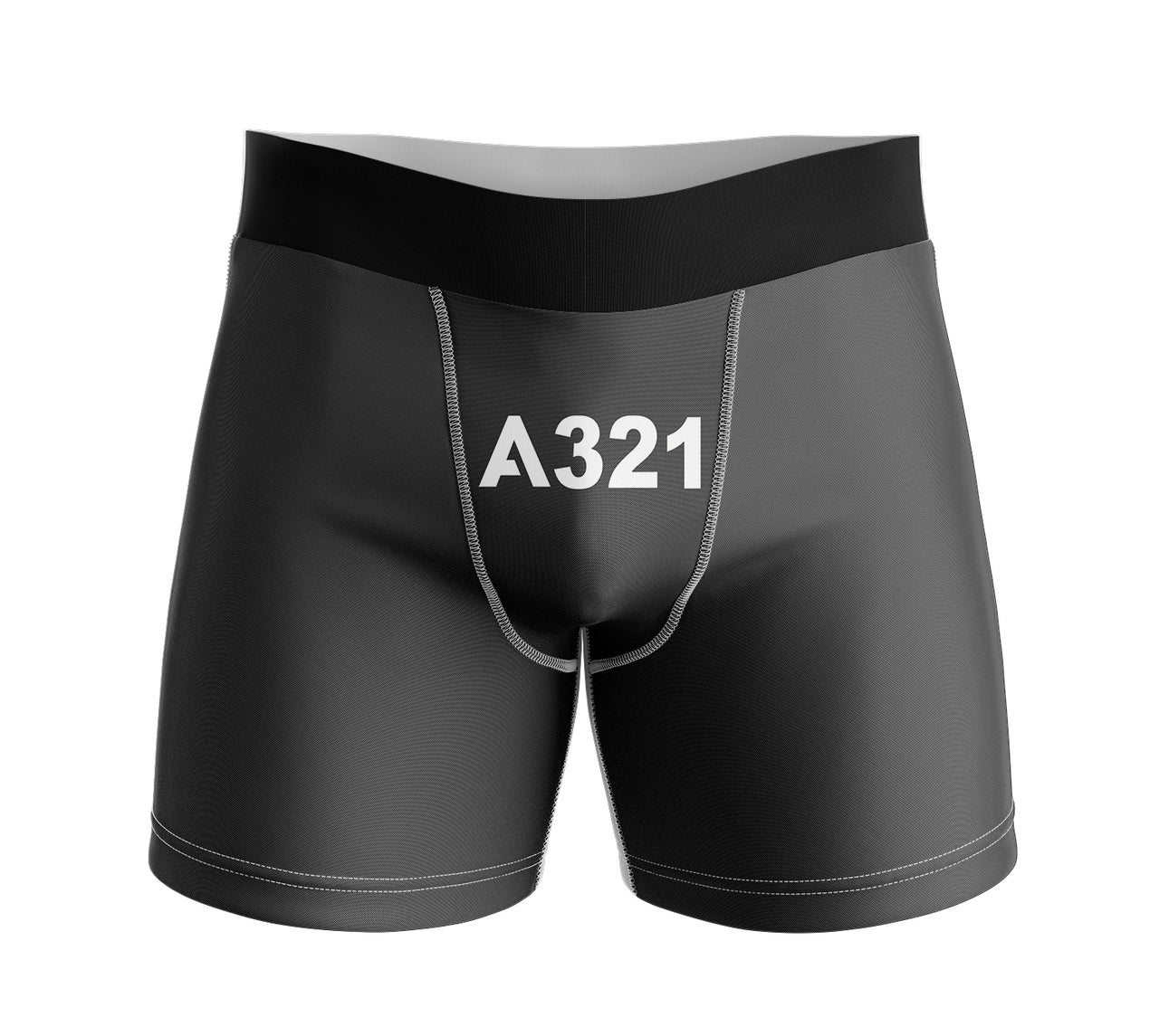 A321 Flat Text Designed Men Boxers