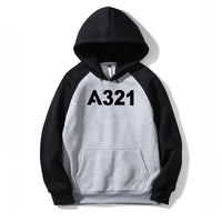 Thumbnail for A321 Flat Text Designed Colourful Hoodies