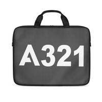 Thumbnail for A321 Flat Text Designed Laptop & Tablet Bags