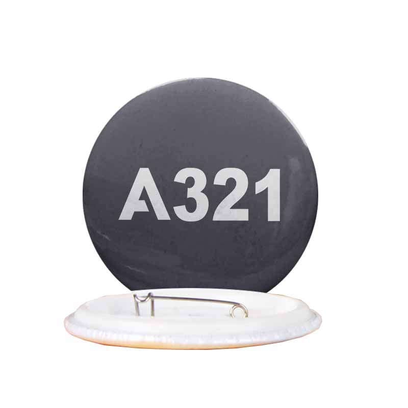 A321 Flat Text Designed Pins