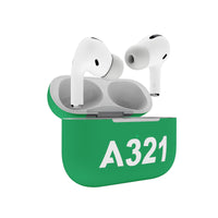 Thumbnail for A321 Flat Text Designed AirPods  Cases