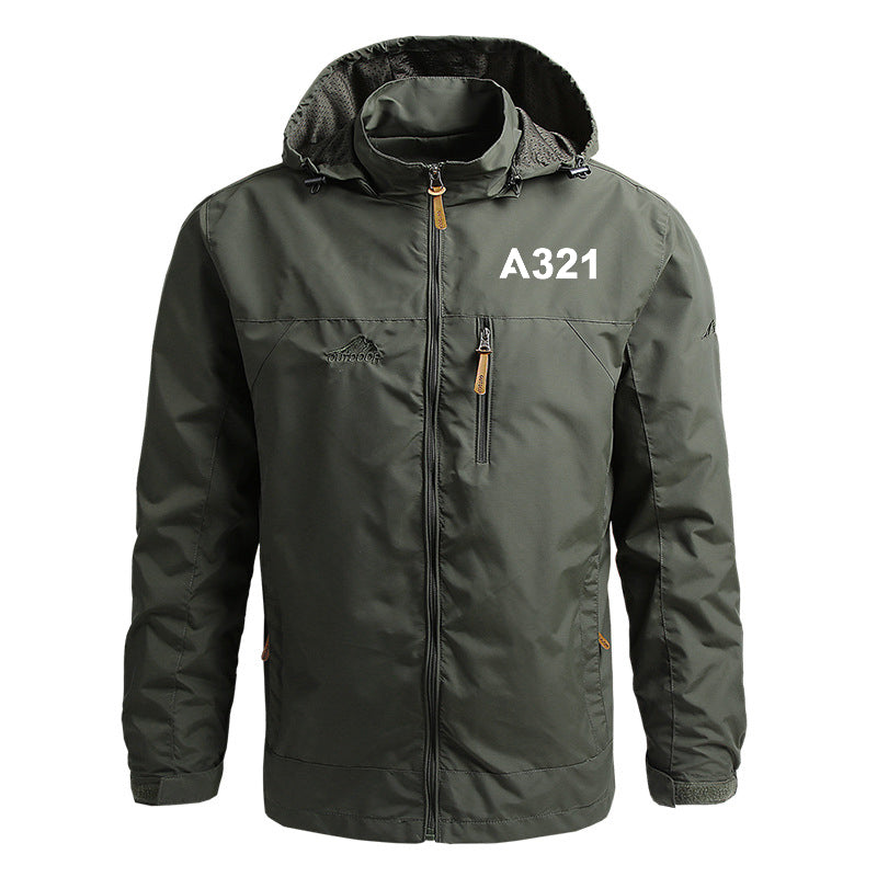 A321 Flat Text Designed Thin Stylish Jackets