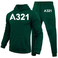 Thumbnail for A321 Flat Text Designed Hoodies & Sweatpants Set