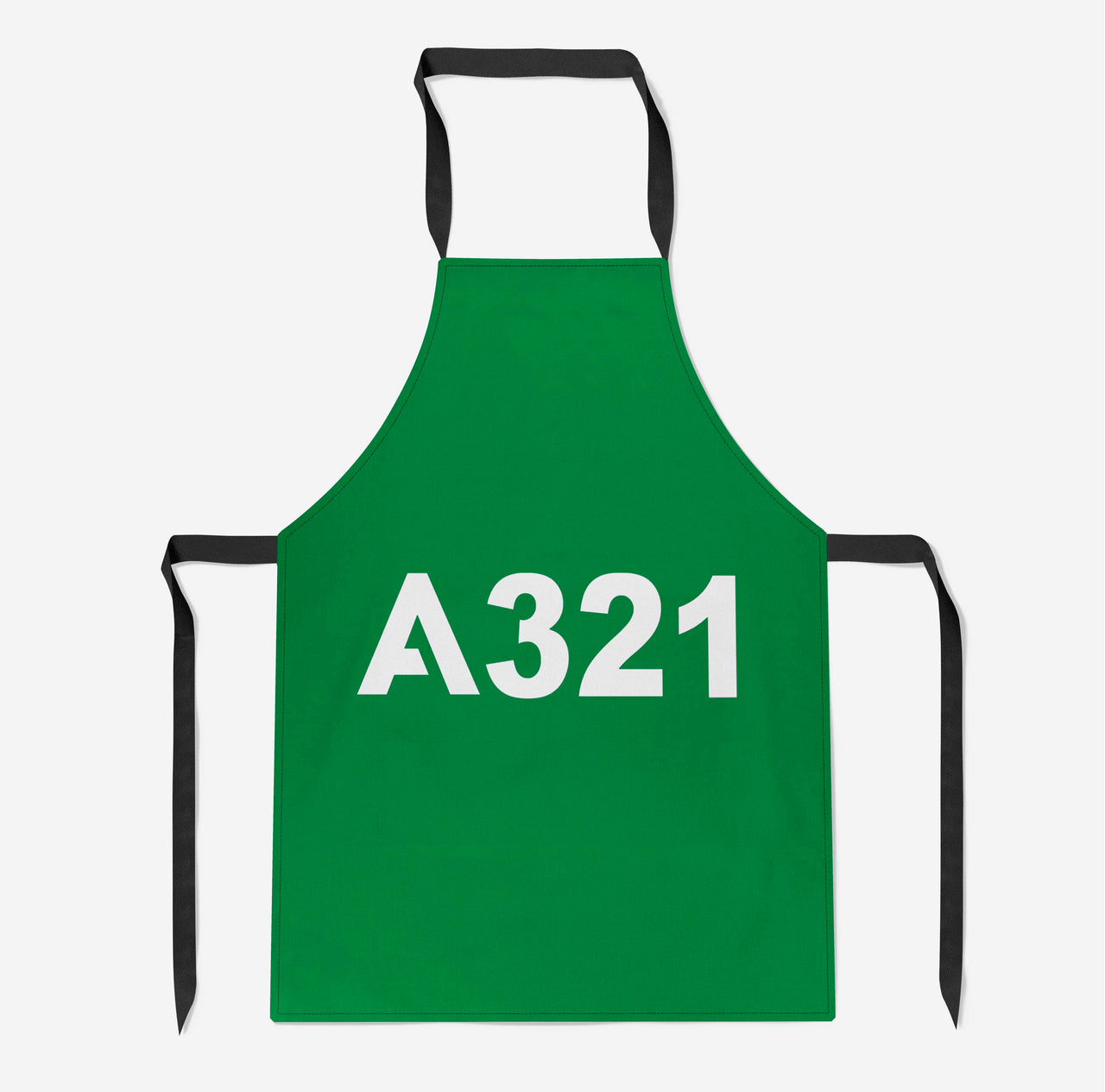 A321 Flat Text Designed Kitchen Aprons