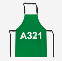 Thumbnail for A321 Flat Text Designed Kitchen Aprons