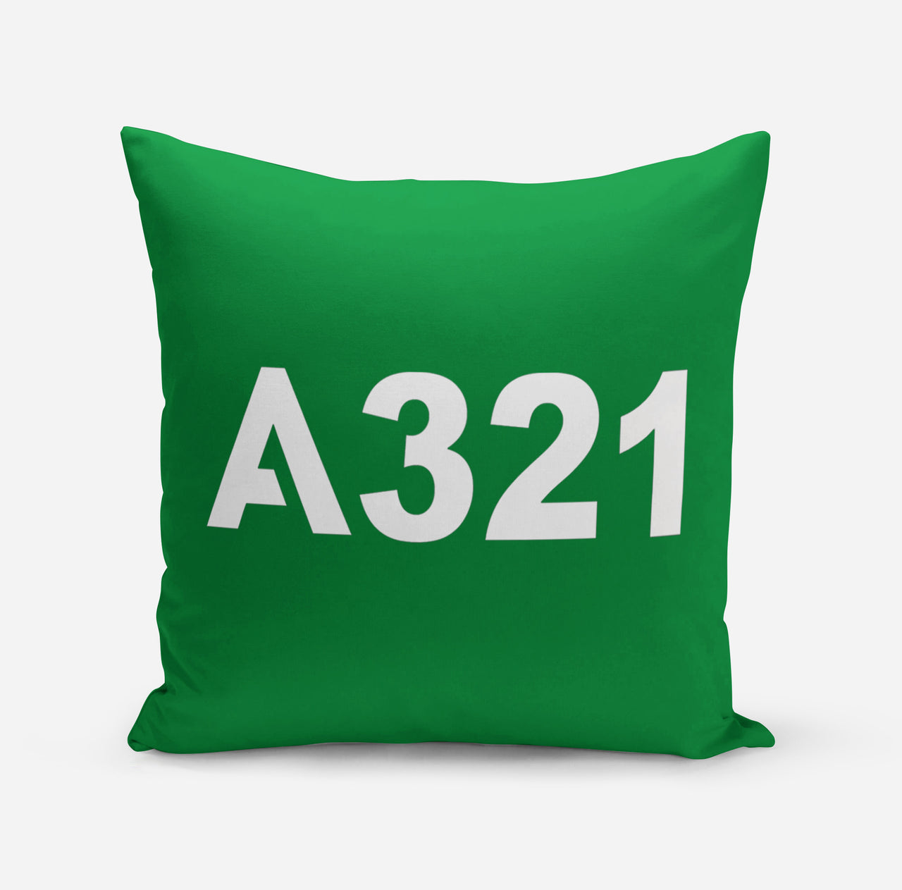 A321 Flat Text Designed Pillows