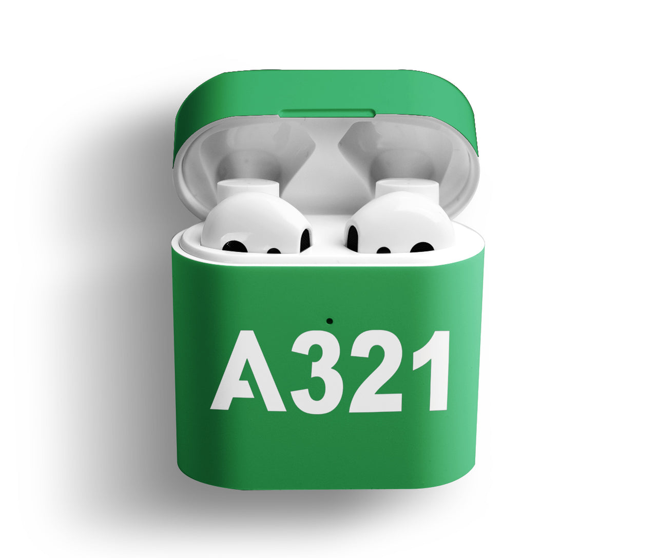 A321 Flat Text Designed AirPods  Cases