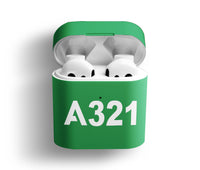 Thumbnail for A321 Flat Text Designed AirPods  Cases