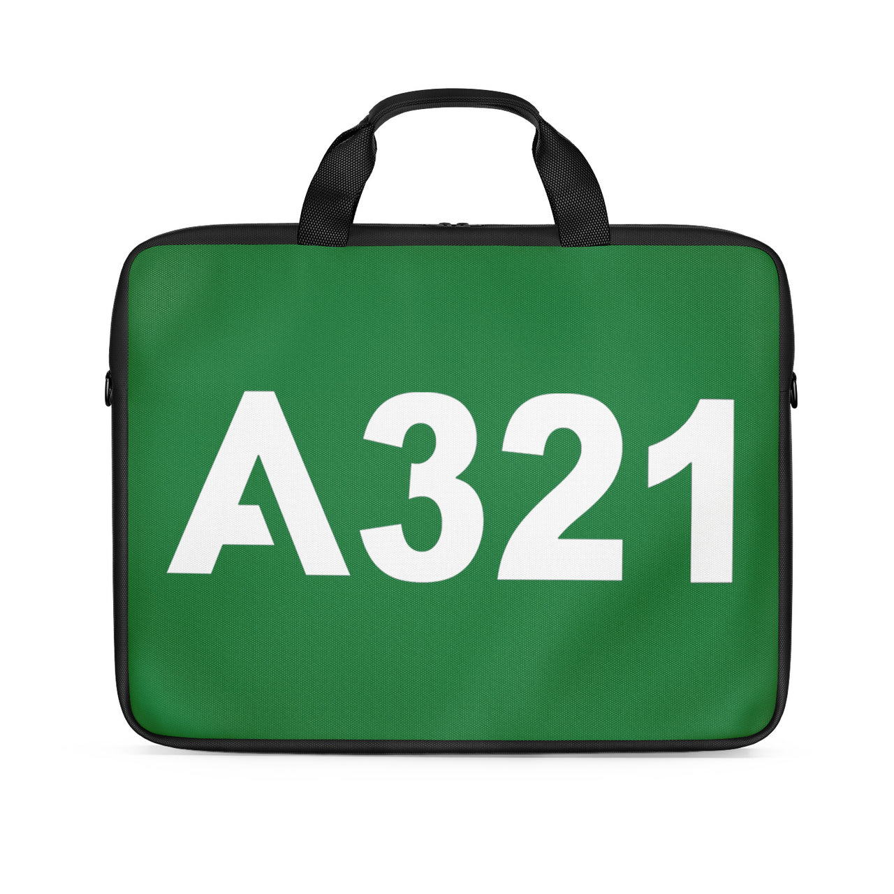 A321 Flat Text Designed Laptop & Tablet Bags