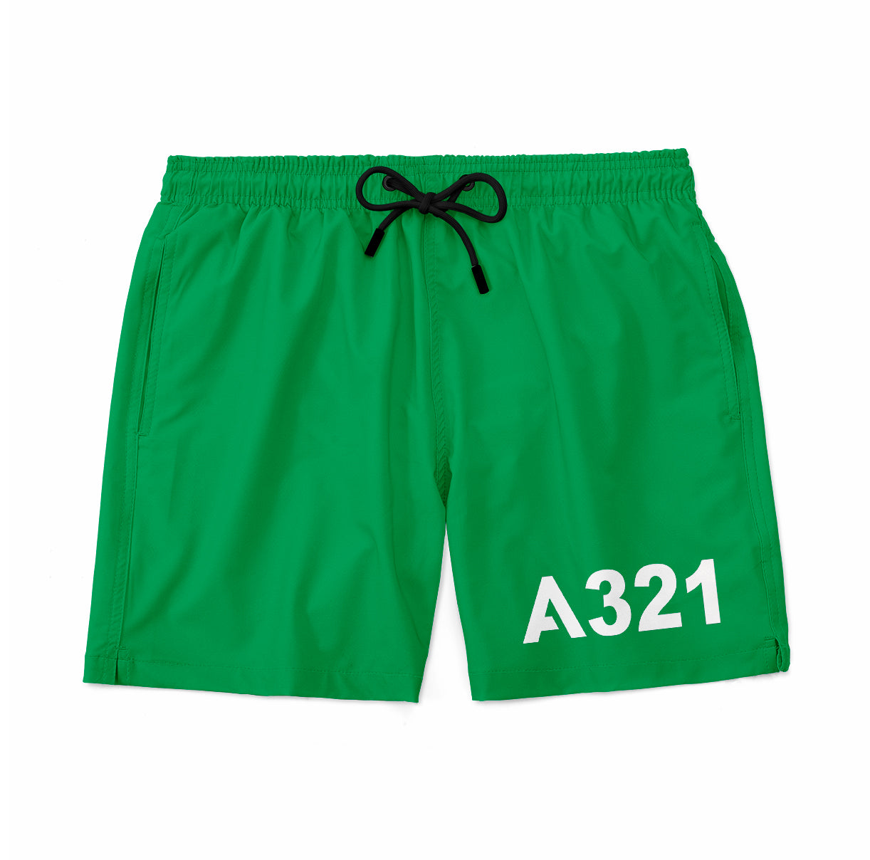 A321 Flat Text Designed Swim Trunks & Shorts