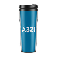 Thumbnail for A321 Flat Text Designed Travel Mugs