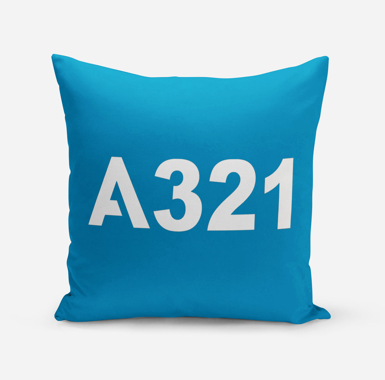 A321 Flat Text Designed Pillows