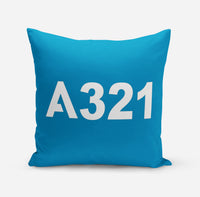 Thumbnail for A321 Flat Text Designed Pillows