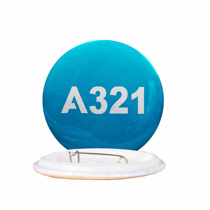 A321 Flat Text Designed Pins