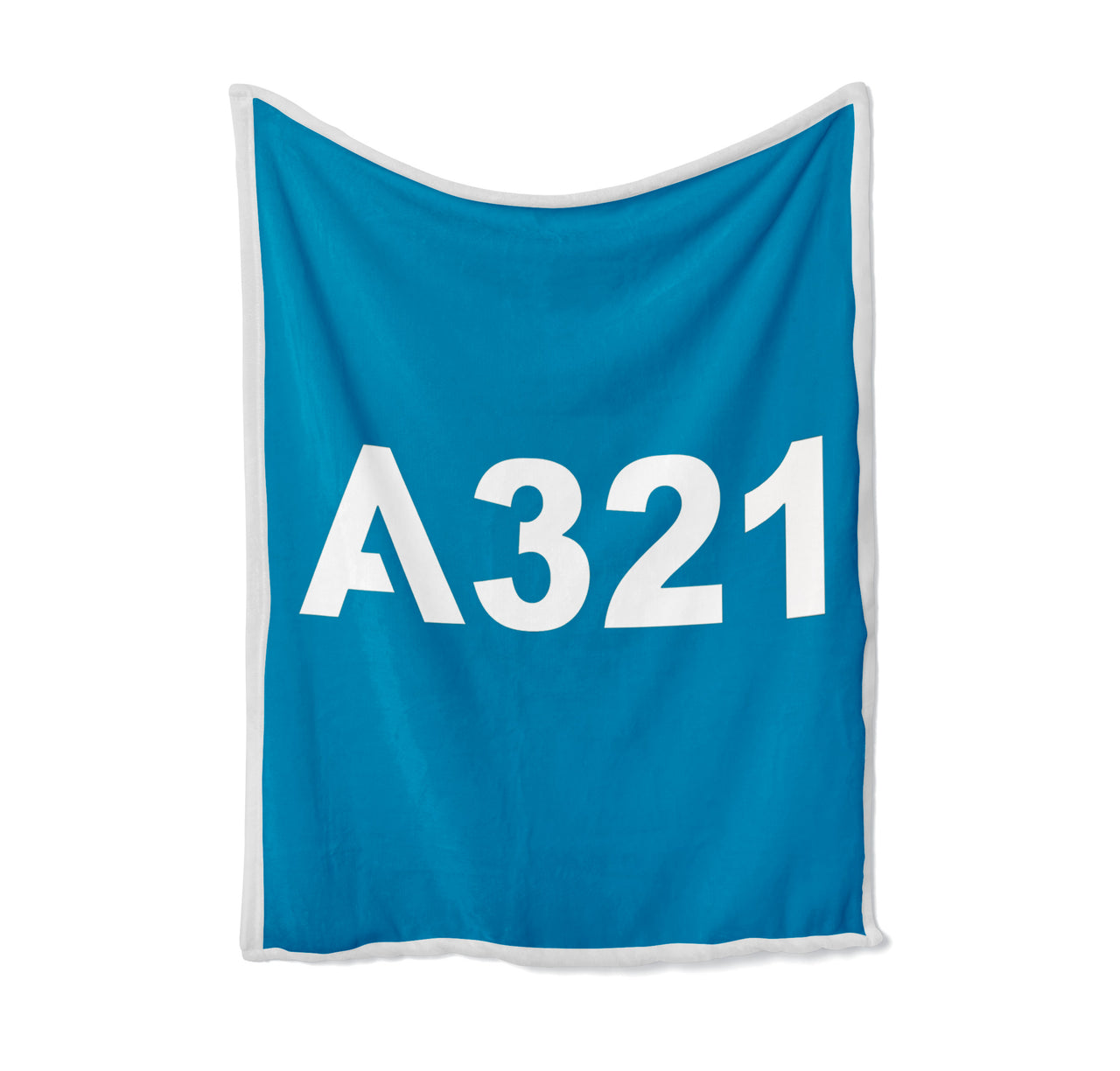 A321 Flat Text Designed Bed Blankets & Covers