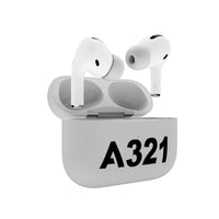 Thumbnail for A321 Flat Text Designed AirPods  Cases