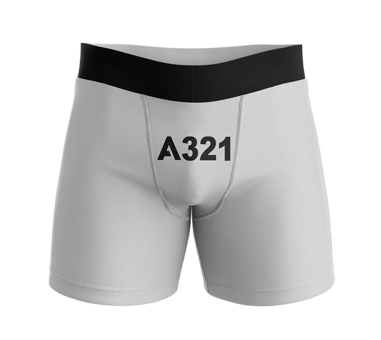 A321 Flat Text Designed Men Boxers