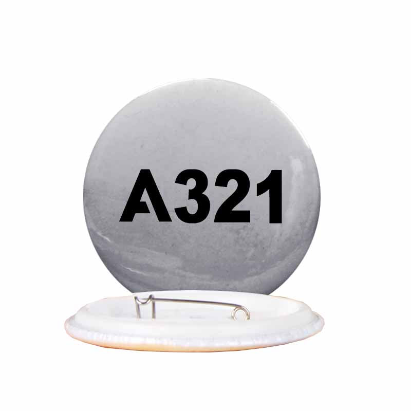 A321 Flat Text Designed Pins