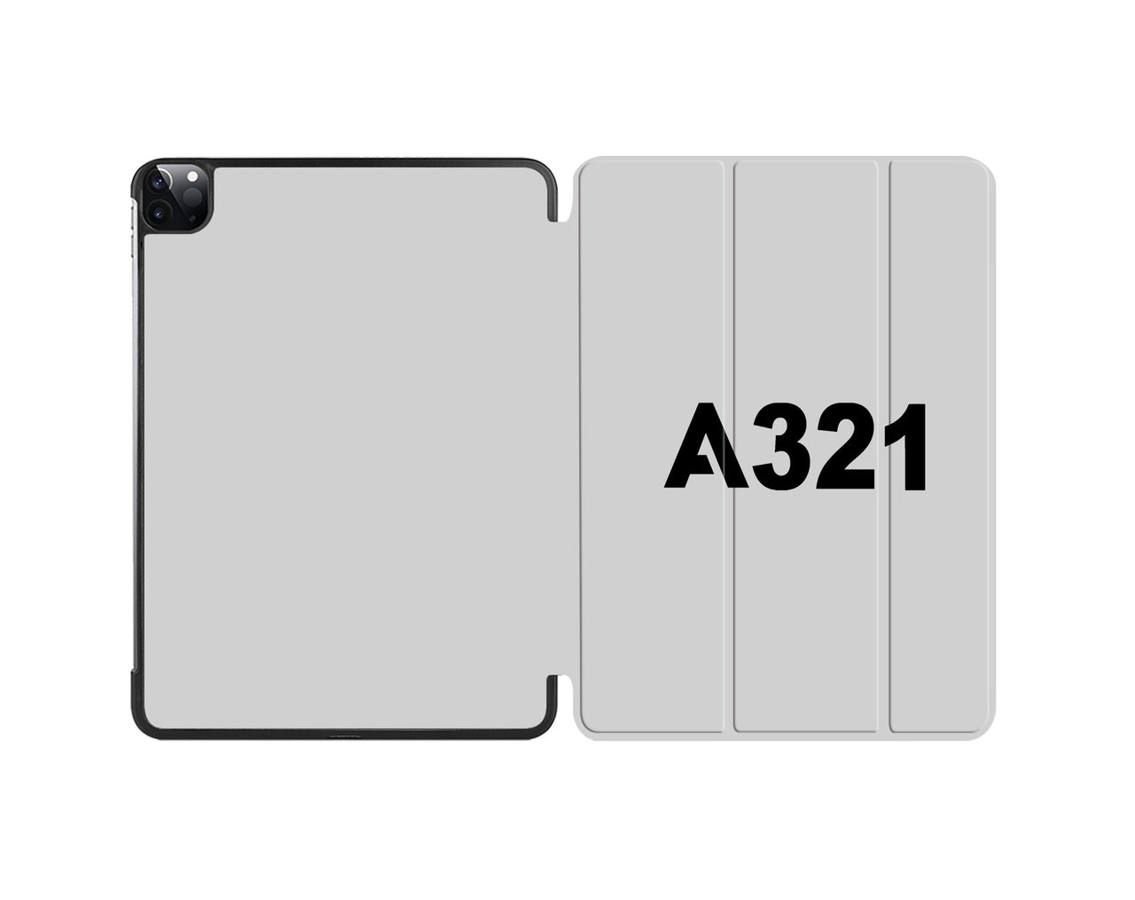 A321 Flat Text Designed iPad Cases