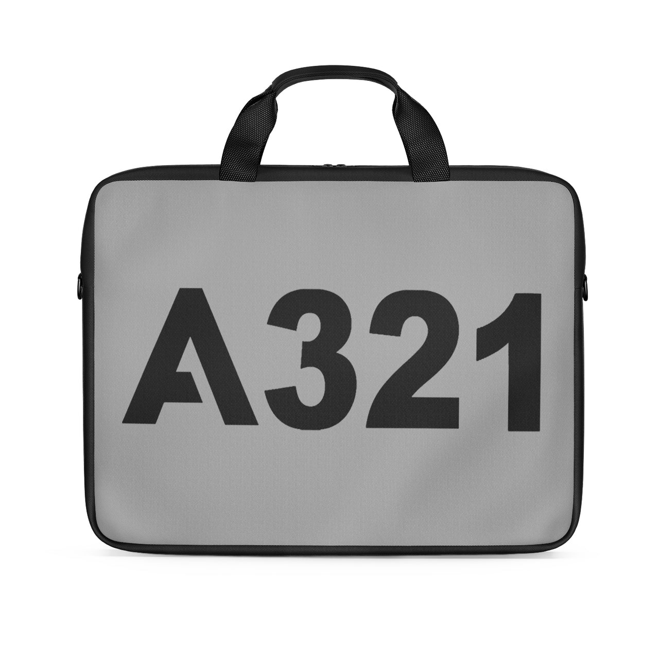 A321 Flat Text Designed Laptop & Tablet Bags