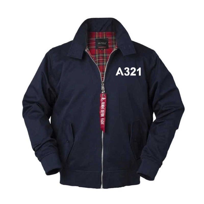 A321 Flat Text Designed Vintage Style Jackets