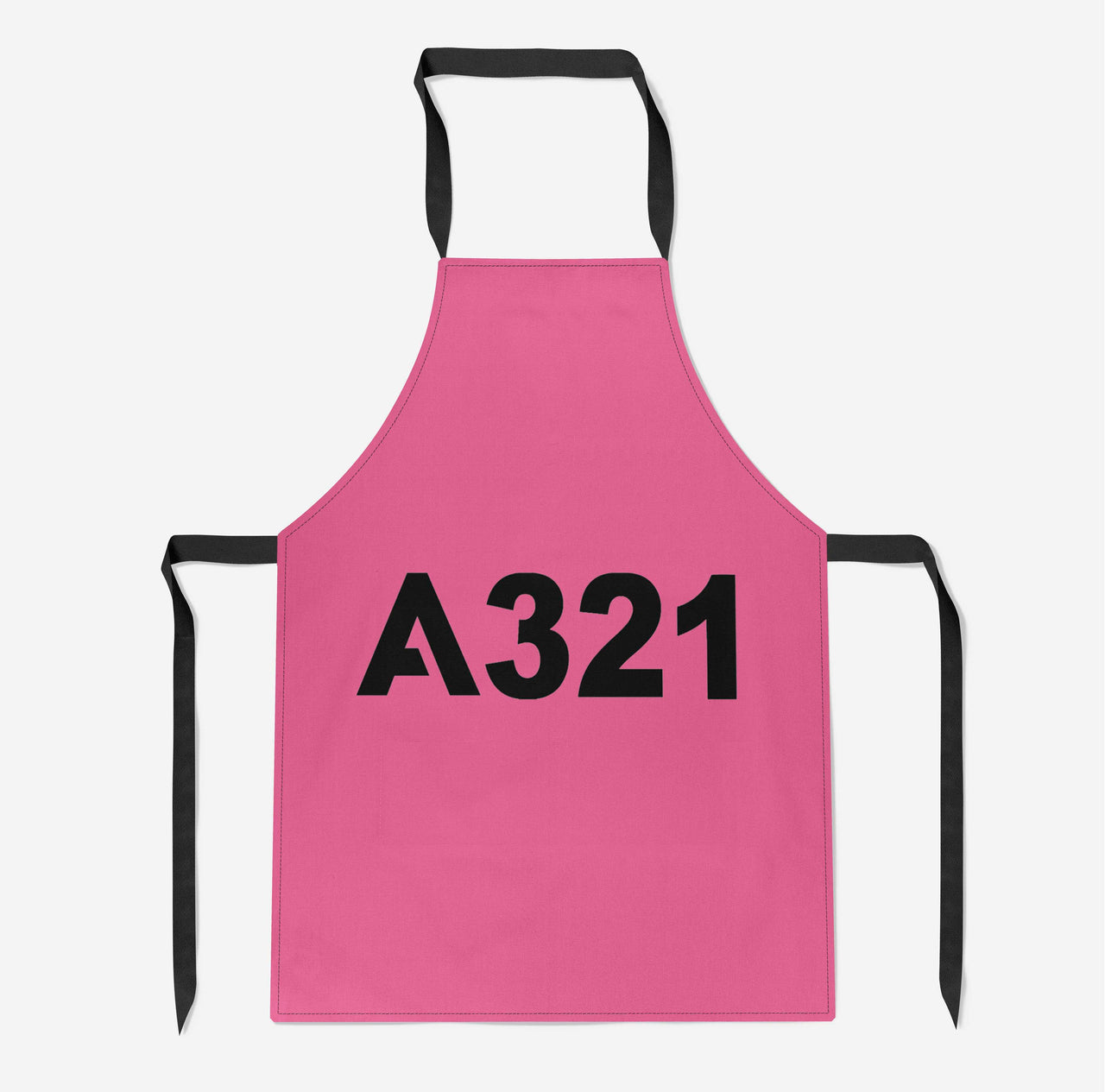 A321 Flat Text Designed Kitchen Aprons