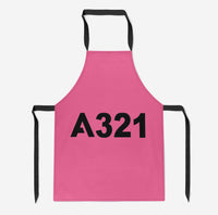 Thumbnail for A321 Flat Text Designed Kitchen Aprons