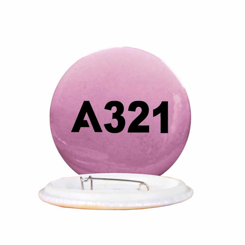 A321 Flat Text Designed Pins