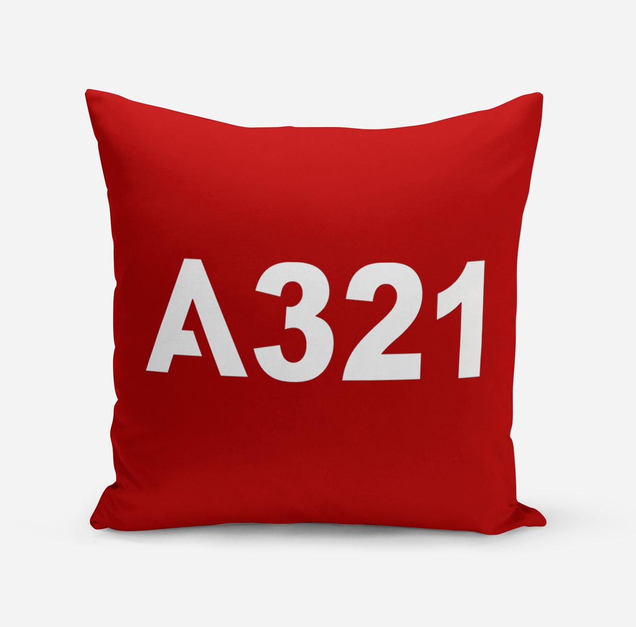 A321 Flat Text Designed Pillows