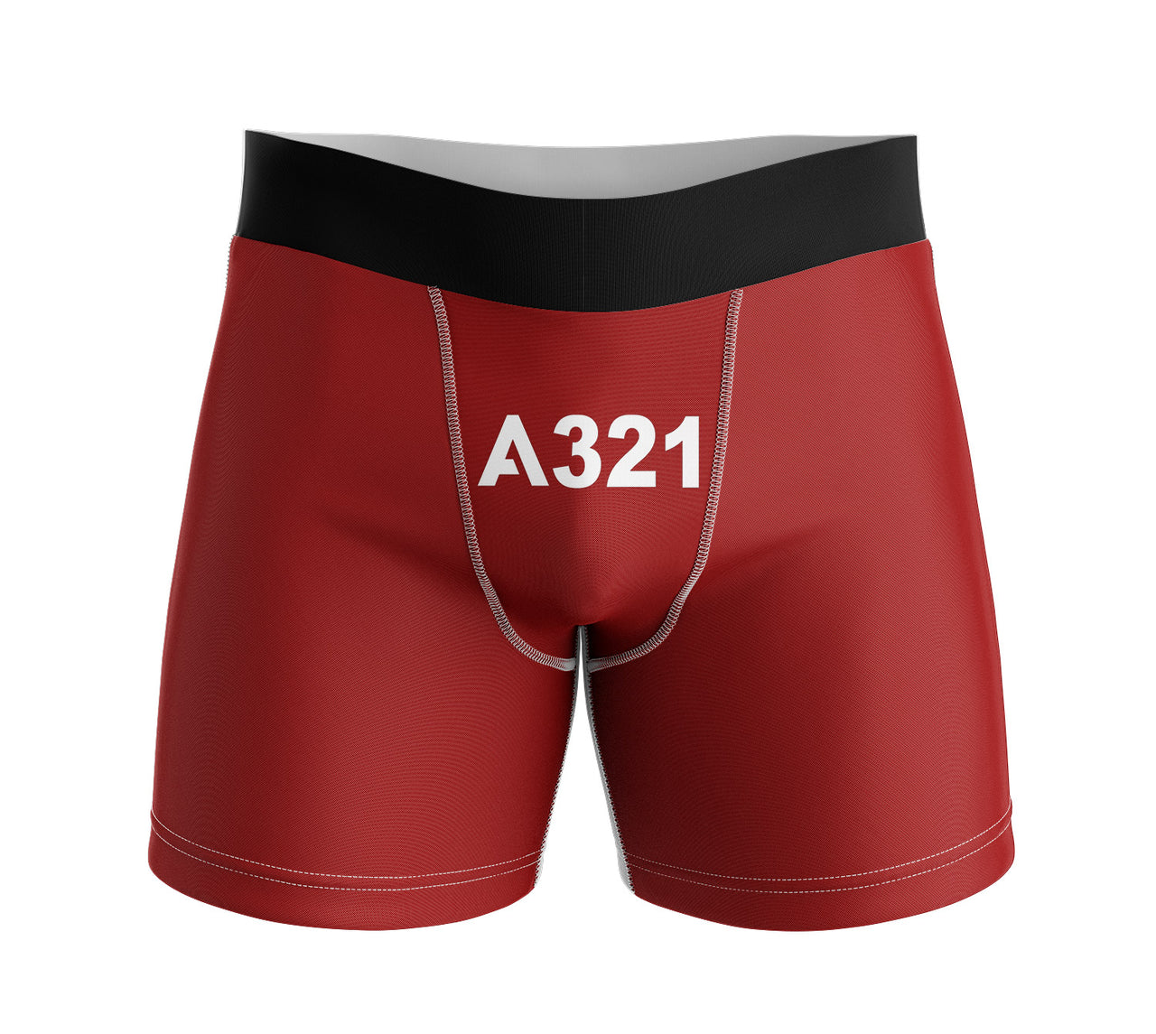 A321 Flat Text Designed Men Boxers