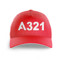 Thumbnail for A321 Flat Text Printed Hats