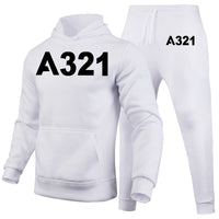 Thumbnail for A321 Flat Text Designed Hoodies & Sweatpants Set