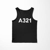 Thumbnail for A321 Flat Text Designed Tank Tops