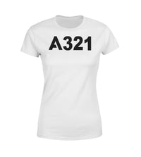 Thumbnail for A321 Flat Text Designed Women T-Shirts