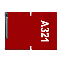 Thumbnail for A321 Text Designed Samsung Tablet Cases
