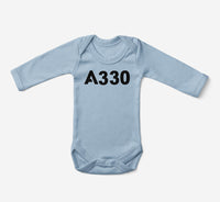 Thumbnail for A330 Flat Text Designed Baby Bodysuits