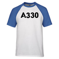 Thumbnail for A330 Flat Text Designed Raglan T-Shirts