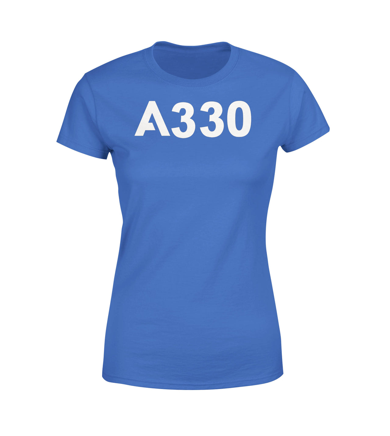 A330 Flat Text Designed Women T-Shirts