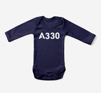 Thumbnail for A330 Flat Text Designed Baby Bodysuits