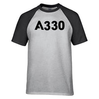 Thumbnail for A330 Flat Text Designed Raglan T-Shirts