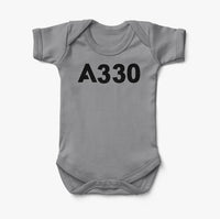 Thumbnail for A330 Flat Text Designed Baby Bodysuits