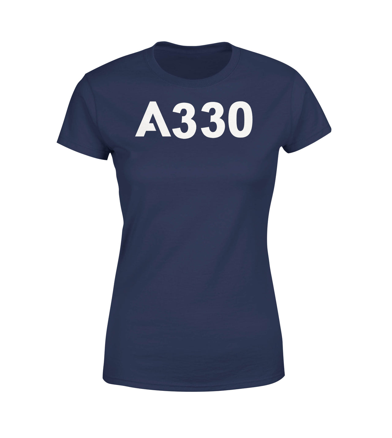 A330 Flat Text Designed Women T-Shirts