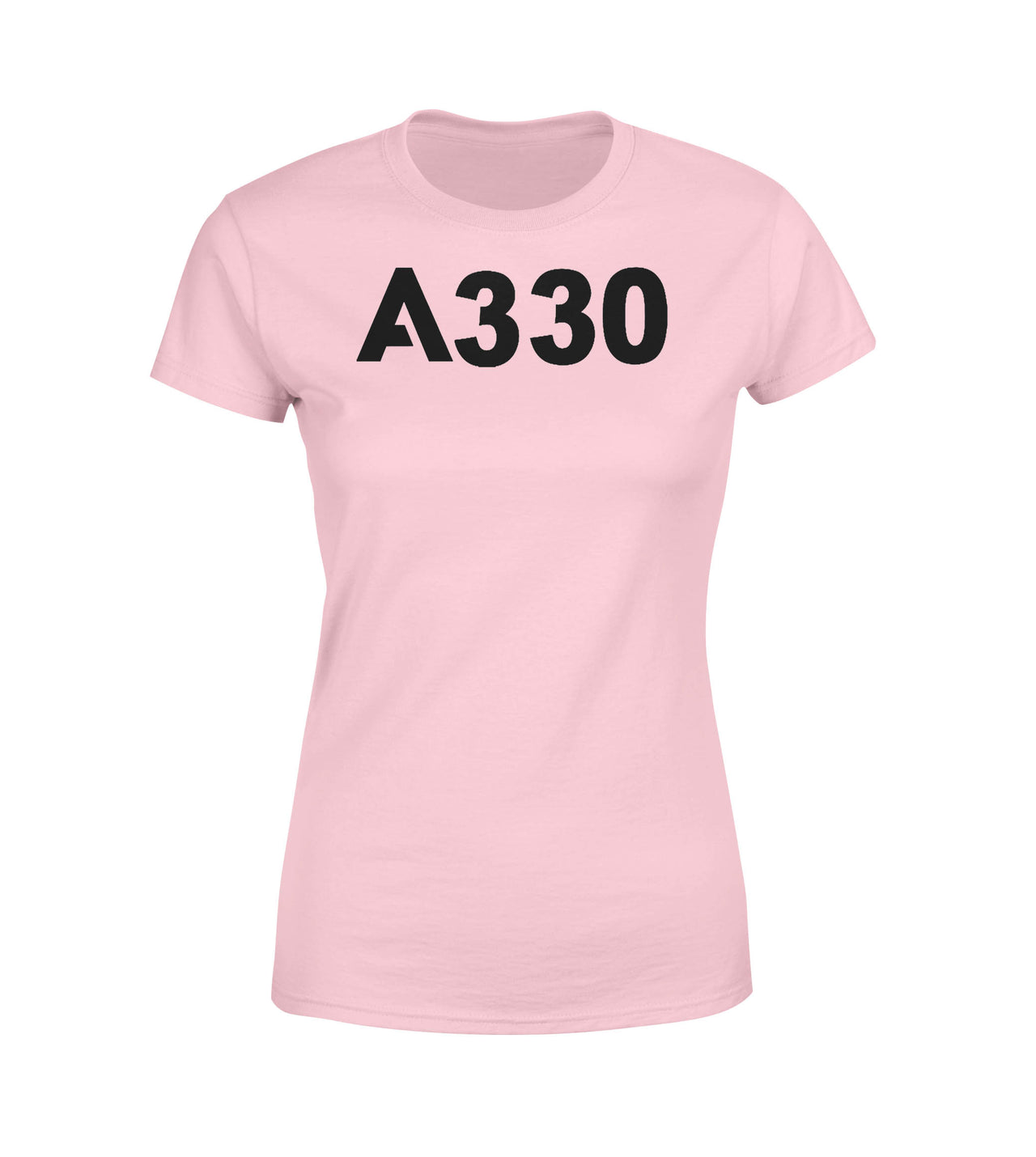 A330 Flat Text Designed Women T-Shirts