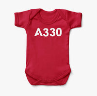 Thumbnail for A330 Flat Text Designed Baby Bodysuits