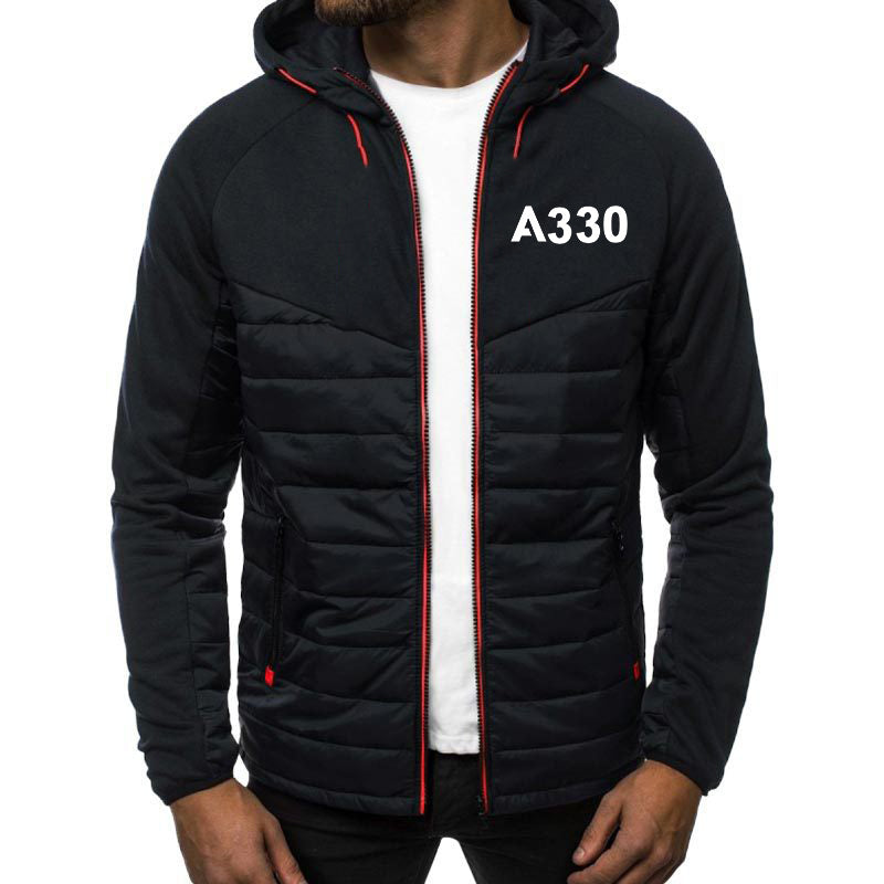 A330 Flat Text Designed Sportive Jackets